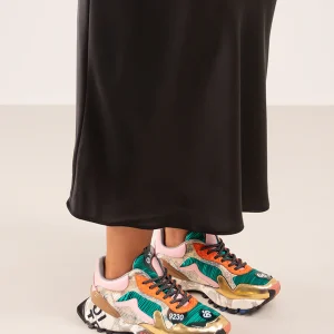 134-28M LEATHER GOLD GREEN