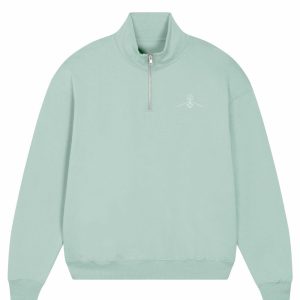Sudadera cuello cremallera 100% algodón orgánico