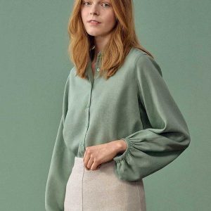 Blusa manga farol 100% ecológica