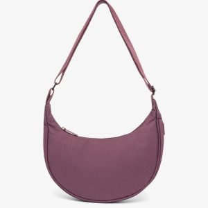Bolso media luna con cremallera de tejido reciclado