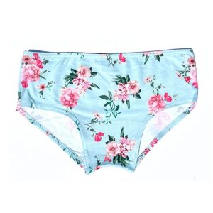 Bragas ecológicas azul turquesa con rosas