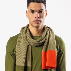 Bufanda bicolor de 100% algodón orgánico