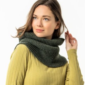 Bufanda tubular de lana orgánica