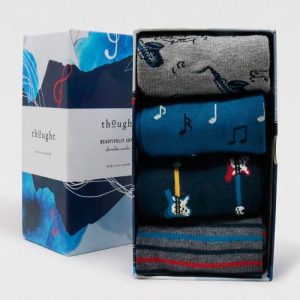 Calcetines ecológicos de música. Pack de 4