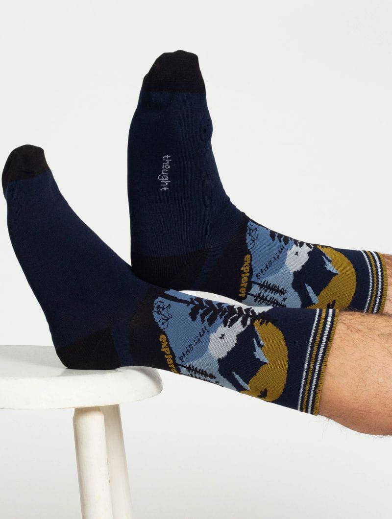 Calcetines de montañas de bambú para hombre. Pack de 4 - Imagen 7