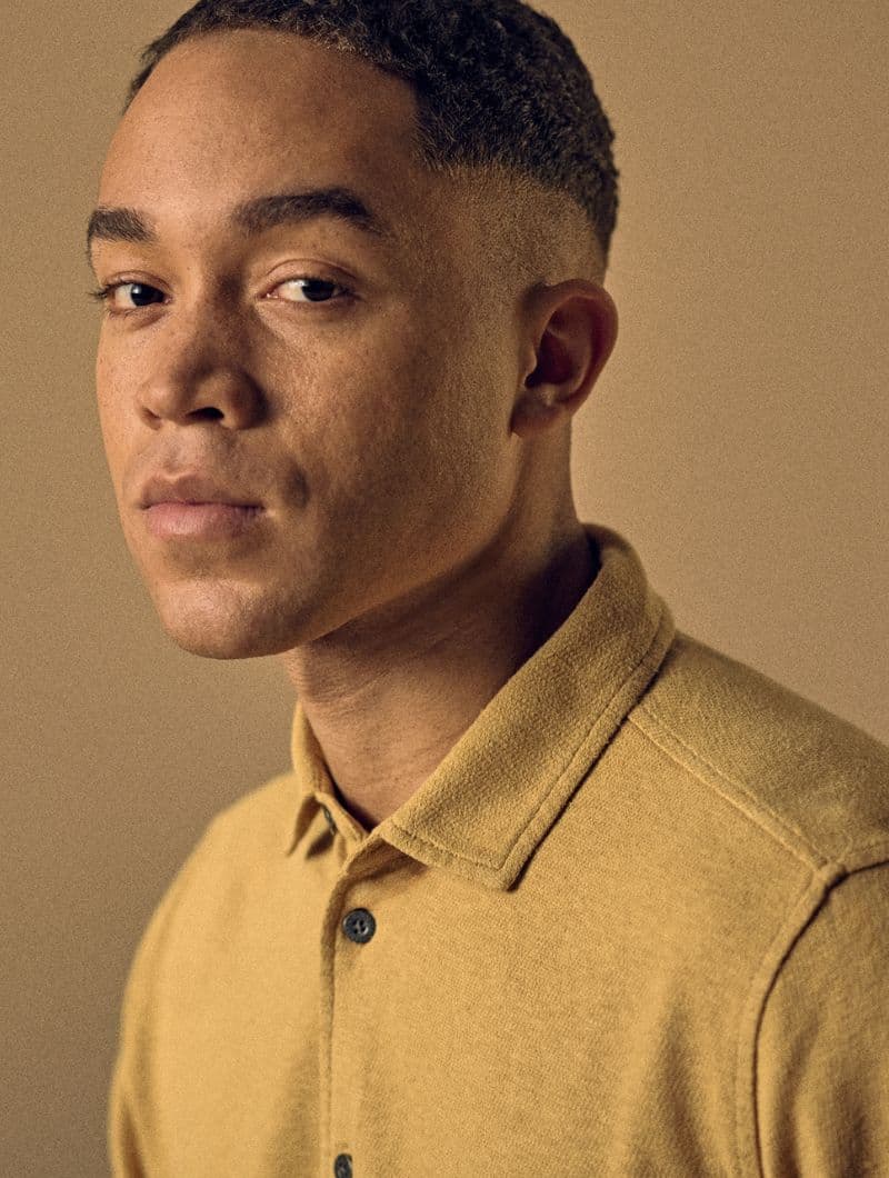 Camisa de punto flameado y corte ajustado para hombre - Imagen 3