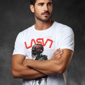 Camiseta de hombre La Sal ROBOT Blanco