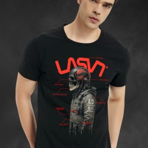 Camiseta de hombre La Sal Robot Negro
