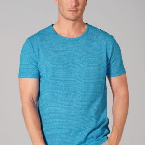 Camiseta de rayas horizontales de cáñamo y algodón orgánico