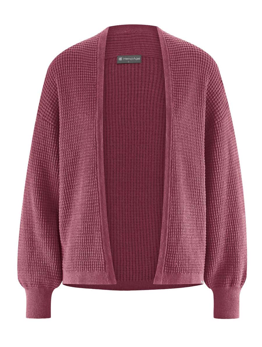 Cardigan manga abullonada ecológico para mujer - Imagen 8