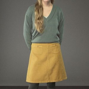 Falda de pana de línea A