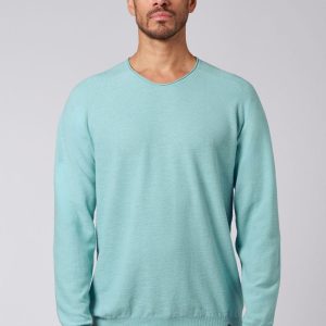 Suéter cuello pico de cáñamo y algodón orgánico