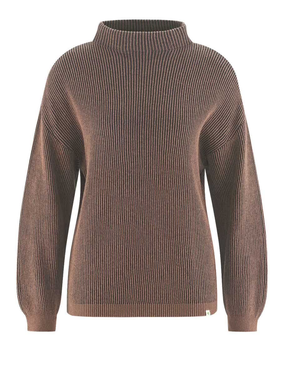Suéter de punto acanalado de cuello medio - Imagen 4