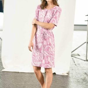 Vestido manga corta ecológico con estampado selva